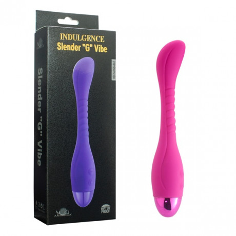 Водонепроницаемый вибратор из нежного силикона с 10 режимами INDULGENCE Slender