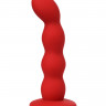 Анальный стимулятор из силикона красного цвета Favorite