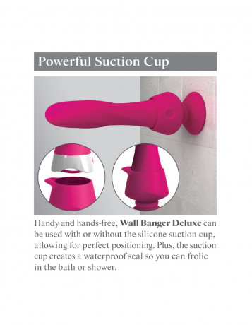 Вибратор с тремя сверхвысокими скоростями вибрации и семью режимами 3Some Wall Banger Deluxe