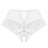 Эротические белые трусики с высокой посадкой Lana