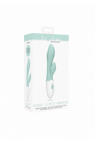 Вибратор кролик эргономичной формы с особым изгибом Sunset