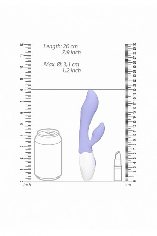 Вибратор кролик эргономичной формы с особым изгибом Sunset