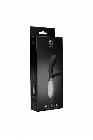 Вибромасссажер с закругленной головкой и гибким клиторальным отростоком Achilles